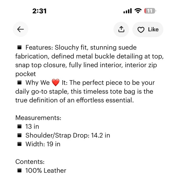 NWT Free People Bobby Slouch Tote Pine - Picture 7 of 7